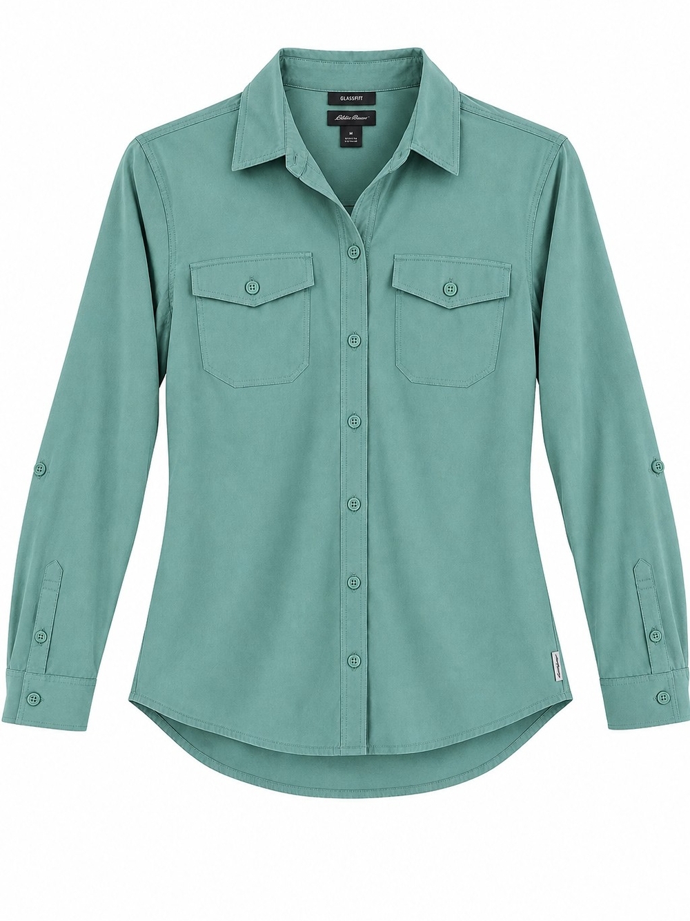 Eddie Bauer Women’s Button-Down Shirt — Seafoam Green - Size M